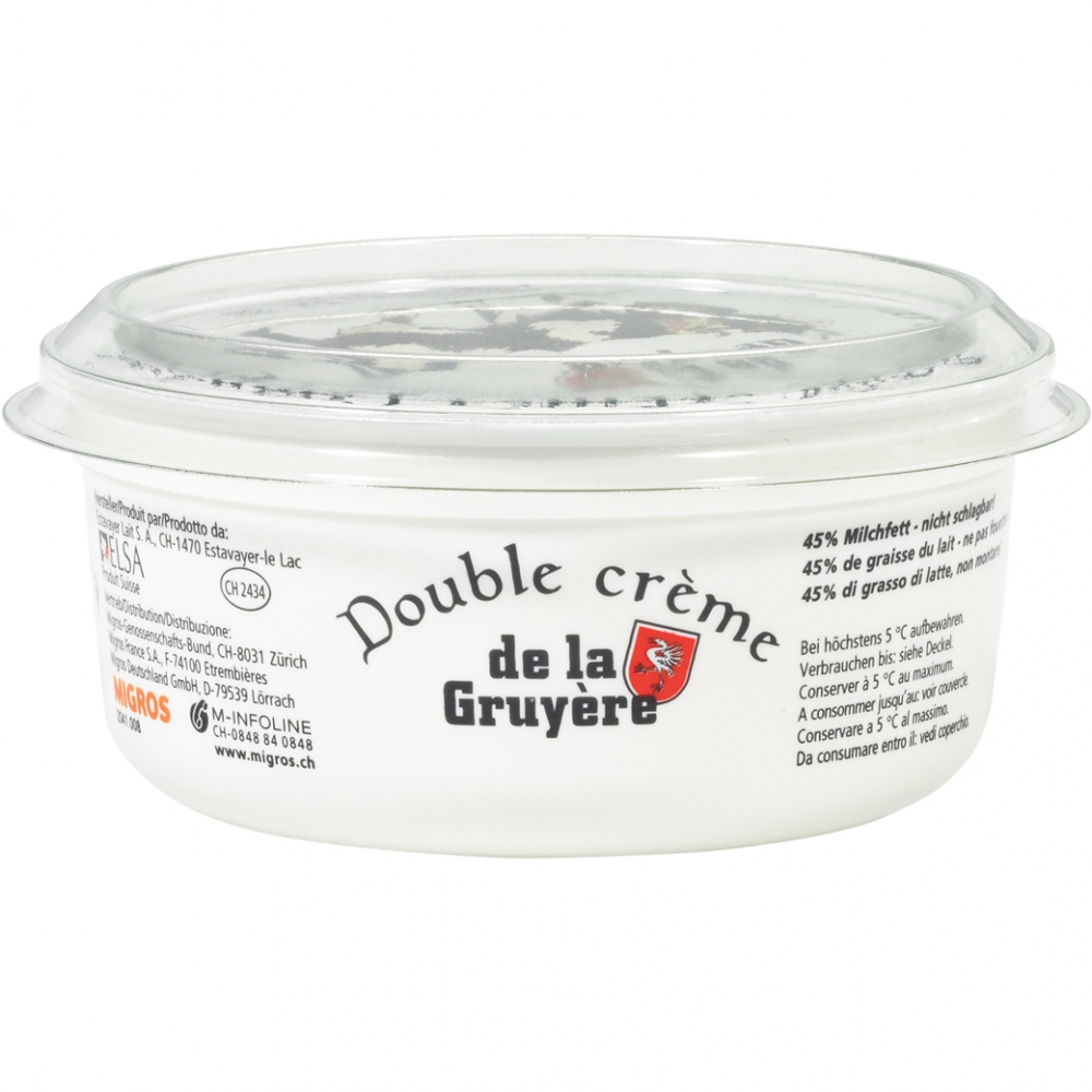 Doppelrahm De La Gruyère Crème Double 250g 204100800000 